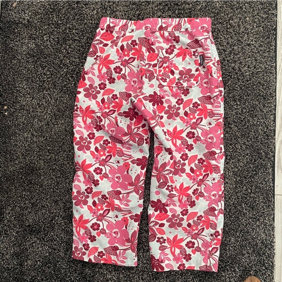 Patagonia GIRLS Boardie Capri Pants 10 Surfer Style Tie-Close Snap Cuff Roll EUC - Picture 5 of 8